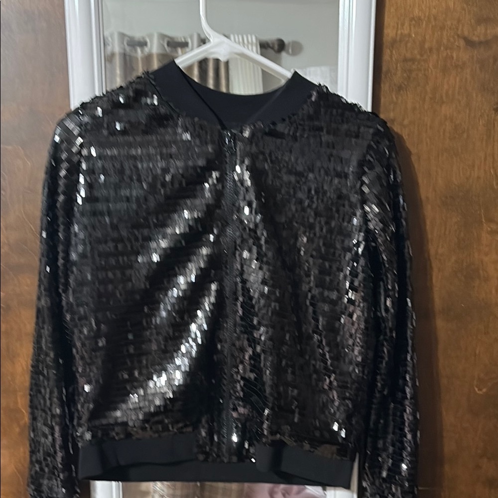 Black Sequin Women's Jacket